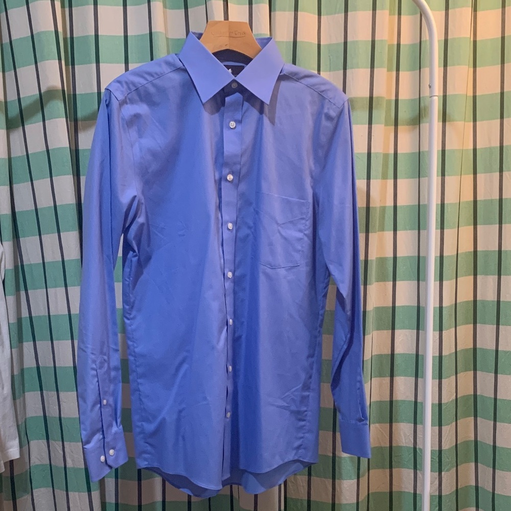 Stafford Men's Classic Blue Dress Shirt
